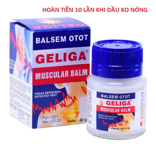 Combo 3 chai dầu nóng cù là lửa GELIGA MUSCULAR BALM