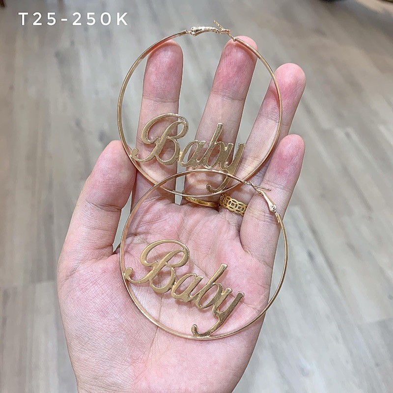 BÔNG TAI TRÒN BABY 7cm