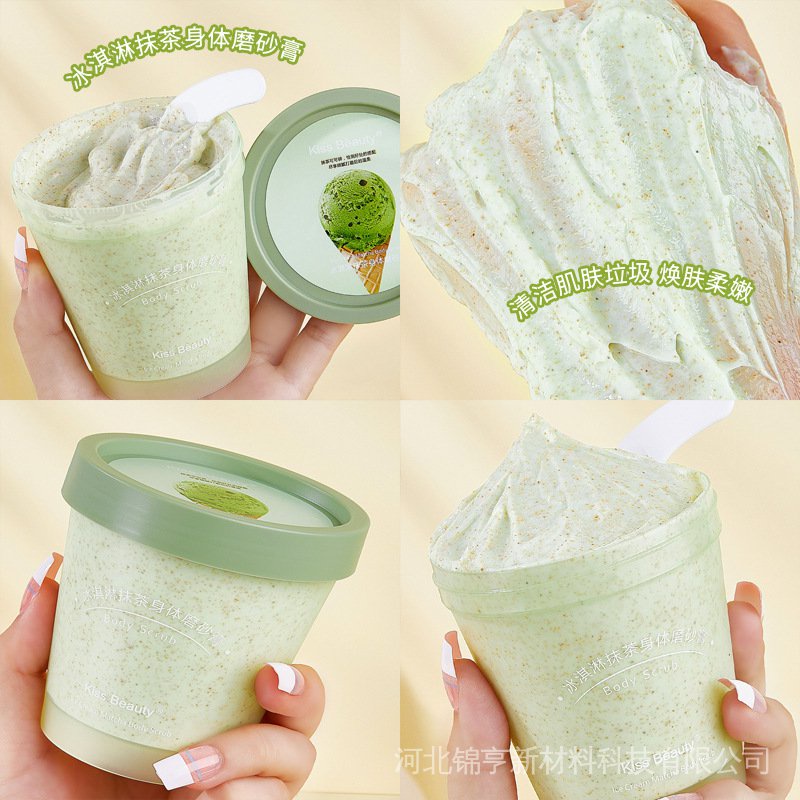 Kem Tẩy Tế Bào Chết Toàn Thân Làm Sáng Da Chiết Xuất Trà Xanh Kiss beauty