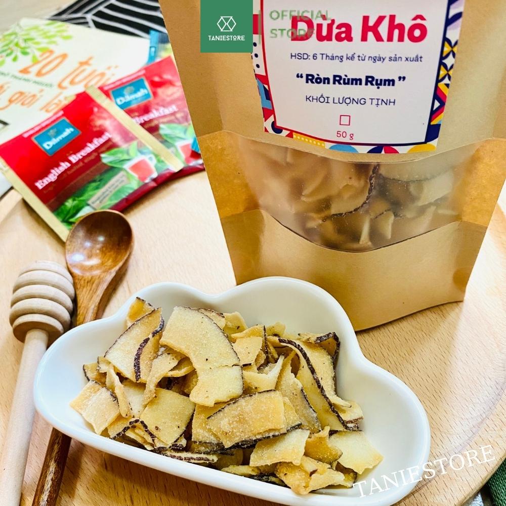 Dừa khô sấy giòn cao cấp ăn vặt đặc sản Bến Tre bổ dưỡng thơm ngon tốt cho sức khỏe