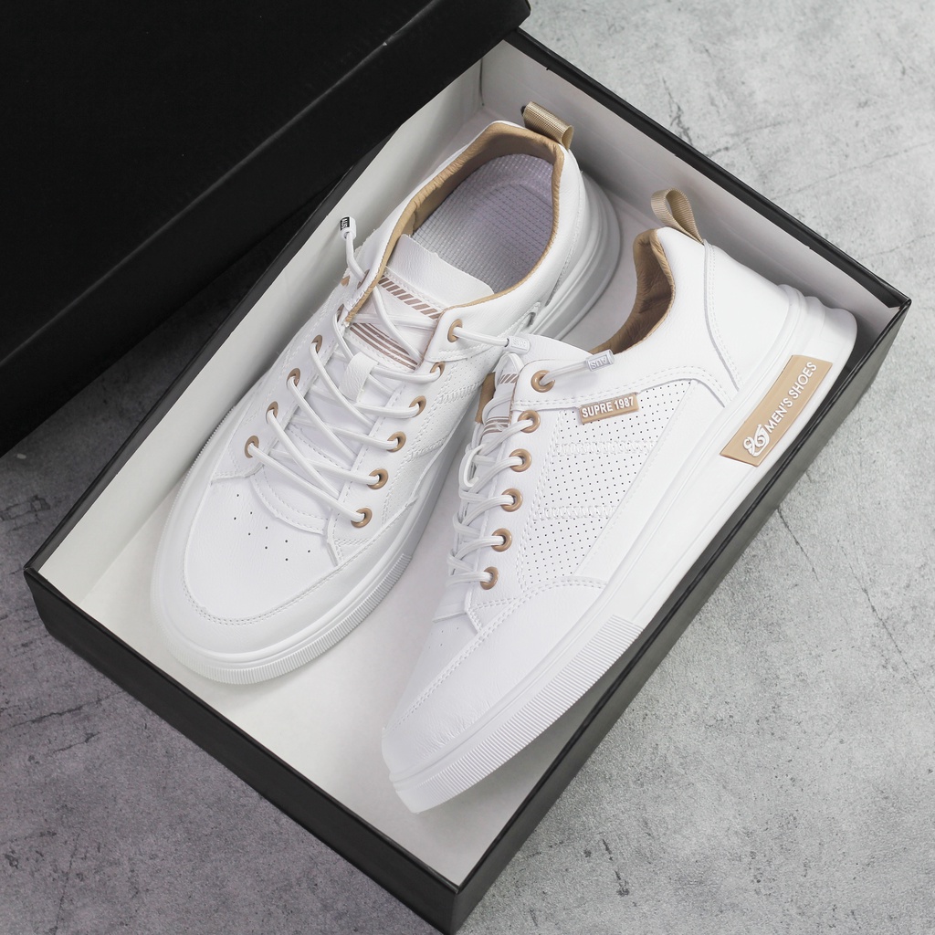 Giày da thời trang nam cao cấp Men Shoes, đế độn tăng chiều cao, siêu nhẹ, siêu êm