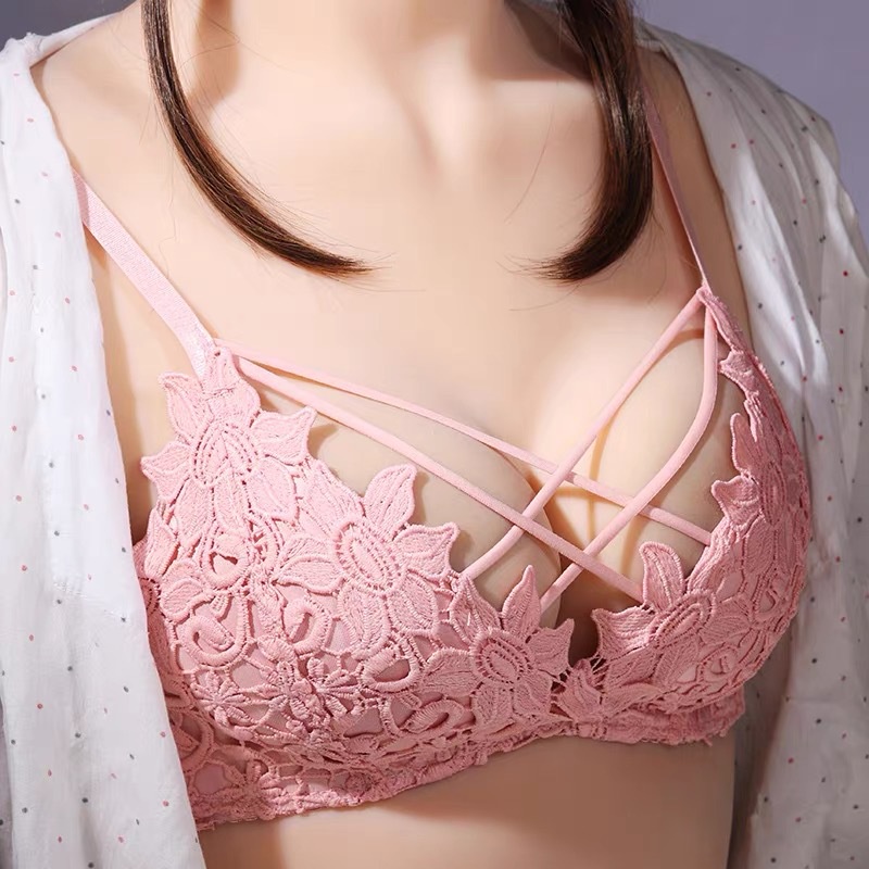 Áo Lót Thêu Ren Không Gọng Quyến Rũ Thoải Mái Cho Nữ