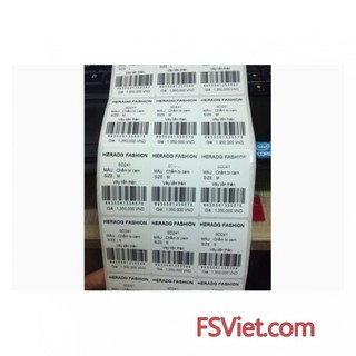 Giấy in mã vạch 3 tem