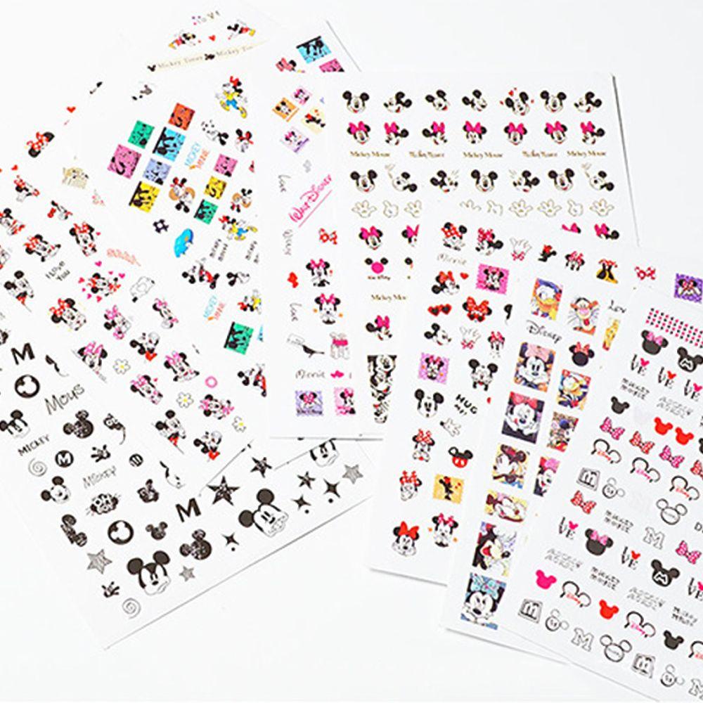 Miếng Dán Trang Trí Móng Tay Hình Chuột Mickey Dễ Thương DIY