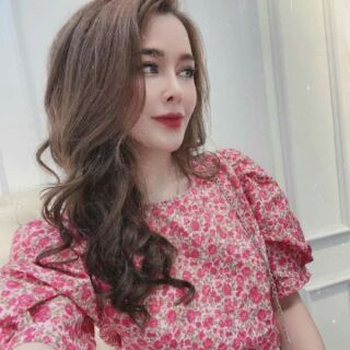 Áo hoa nhí tay phồng