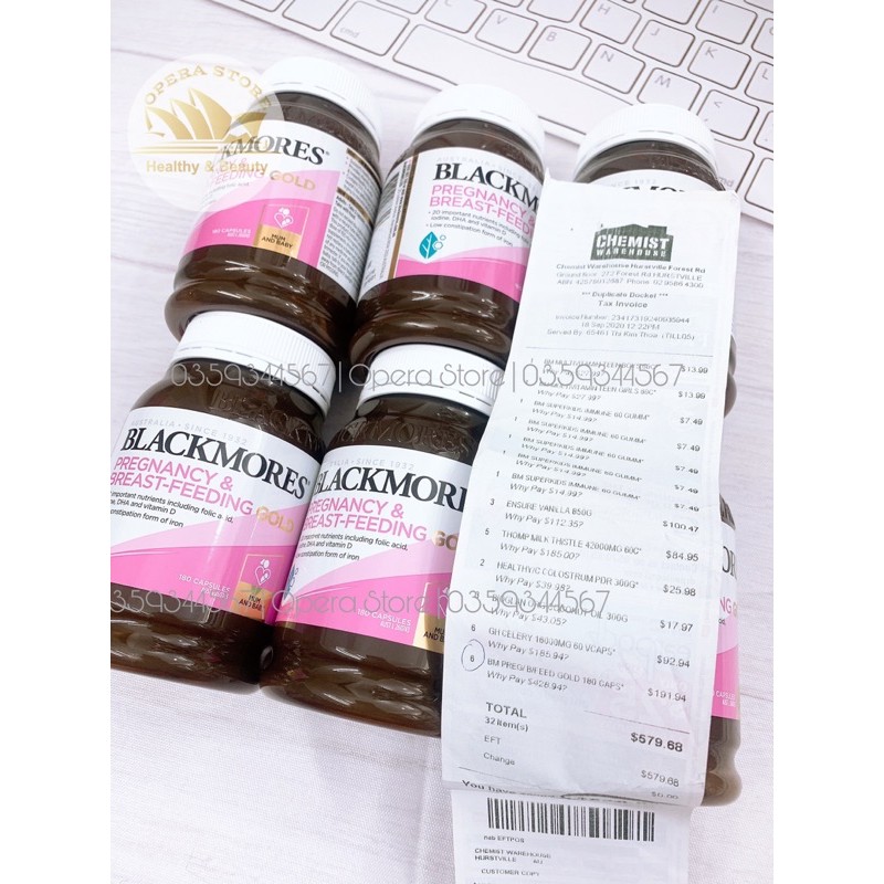 Tinh Dầu Hoa Anh thảo Blackmores 190 viên | Thế Giới Skin Care