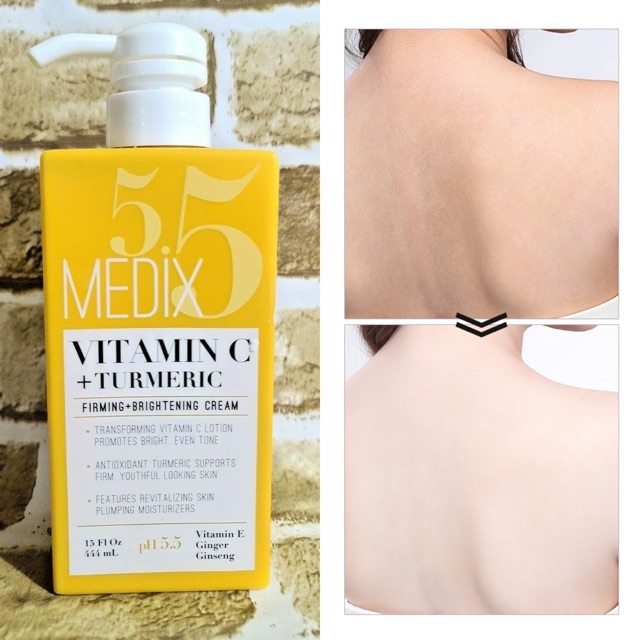 Kem dưỡng da body và mặt Medix 5.5 Vitamin C Cream Turmeric