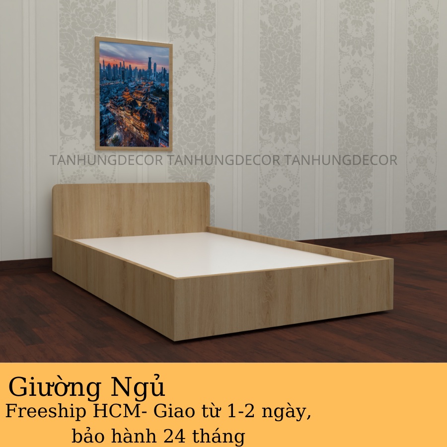 GIƯỜNG NGỦ GỖ MDF NHƯ HÌNH MẪU, CAM KẾT CHẮC CHẮN