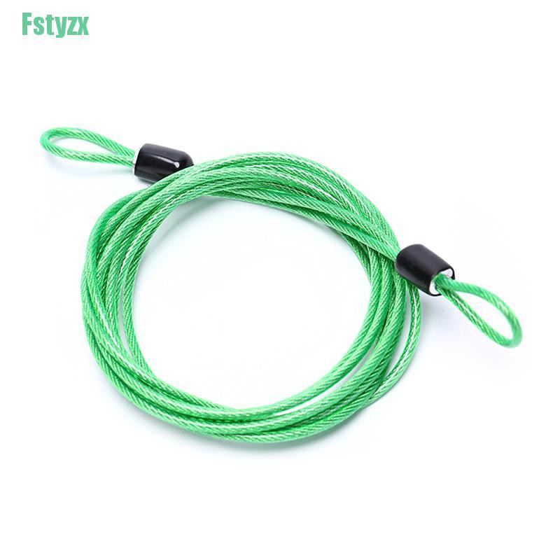 fstyzx 200CM x 2.5MM Cycling Sport Security Loop Cable Lock Bicycle Scooter U-Lock new