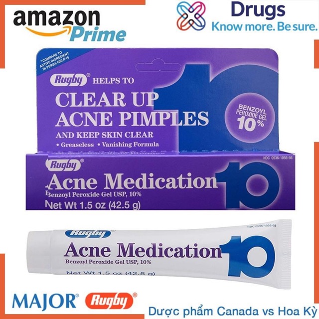 KEM DÙNG DA MỤN, Acne Medication 10%