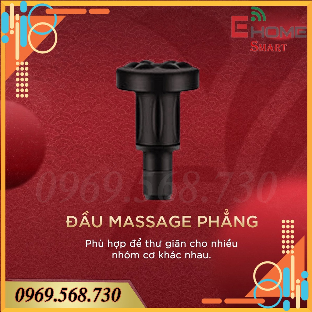 Máy Massage Cầm Tay 8 Đầu 99 Cấp Độ Màn Led Cao Cấp, massage  toàn thân chân, lưng, bụng, cổ vai