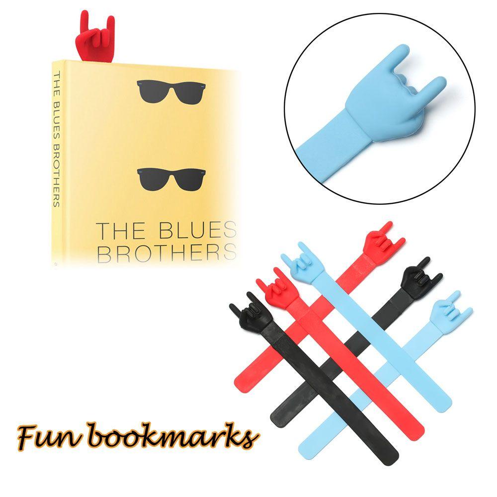 Jane Bookmark Sáng Tạo Cung Cấp Silicone Hình Ngón Tay Sáng Tạo Cho Văn Phòng
