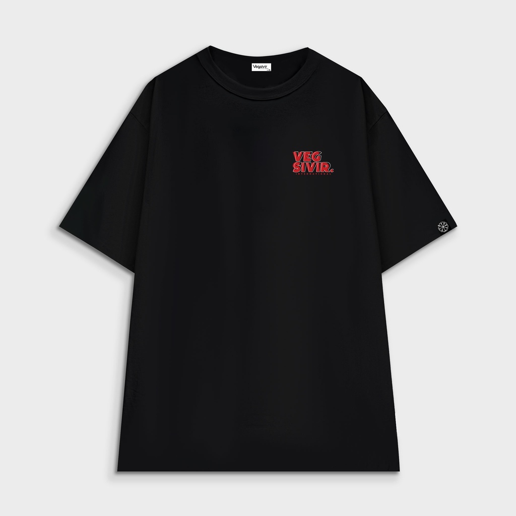 Áo thun cotton VEGSIVIR - RED LETTERS