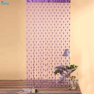 Rèm cửa trang trí hình trái tim lãng mạn