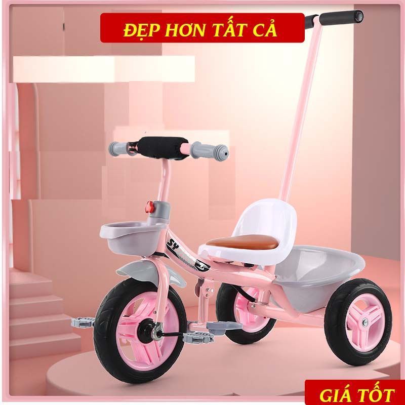 Xe đẩy kèm xe đạp 3 bánh cho bé
