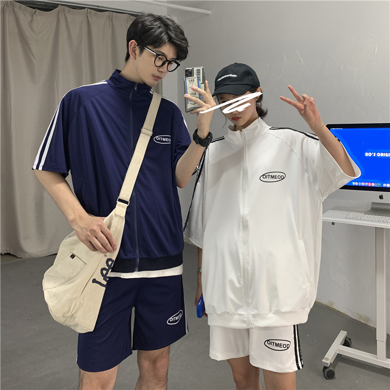 Set of sports jackets and shorts with active fashion style for men | BigBuy360 - bigbuy360.vn