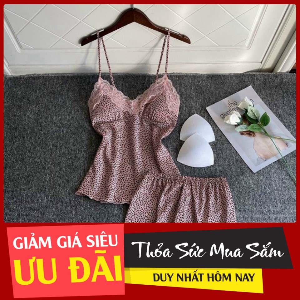 Sỉ Bộ Ngủ Lụa 2 Dây 🌸Đồ Ngủ Nữ Sexy, Gợi Cảm Cao Cấp DB16 Rẻ Nhất Thị Trường