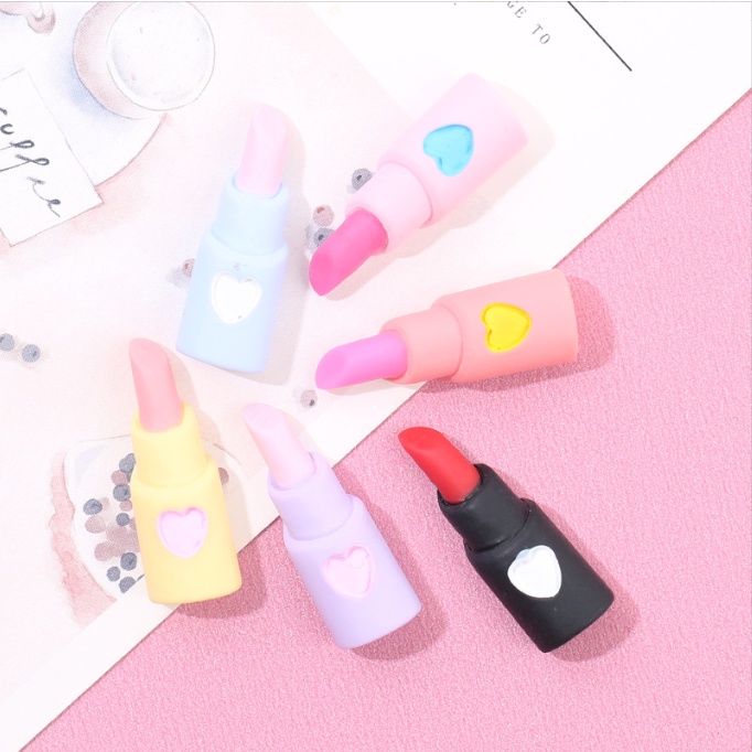 Charm thỏi son cho các bạn trang trí bình nước, dán Jibbitz, vỏ ốp điện thoại, DIY