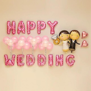 Bộ happy wedding nhiều màu