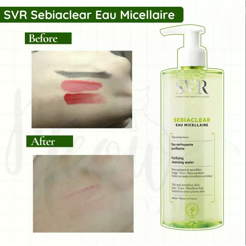 Nước Tẩy Trang SVR Sebiaclear Eau Micellaire Cho Da Dầu Mụn, Nhạy Cảm 400ml GentOfficialStore