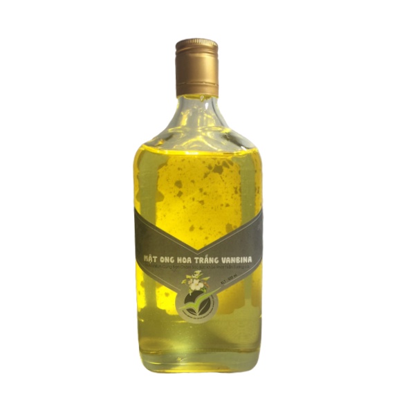 Mật ong hoa trắng Vanbina 600ML- MẬT ONG NGUYÊN CHẤT XUẤT KHẨU CHÍNH HÃNG