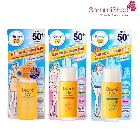 Sữa Chống Nắng Bảo Vệ Da Hoàn Hảo Bioré UV Perfect Protect Milk SPF50+/PA+++ 25ml