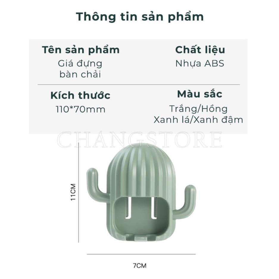 [ HOT] Giá Treo Bàn Chải Đánh Răng, Dụng Cụ Để Đựng Bàn Chải Đánh Răng Hình Cây Xương Rồng