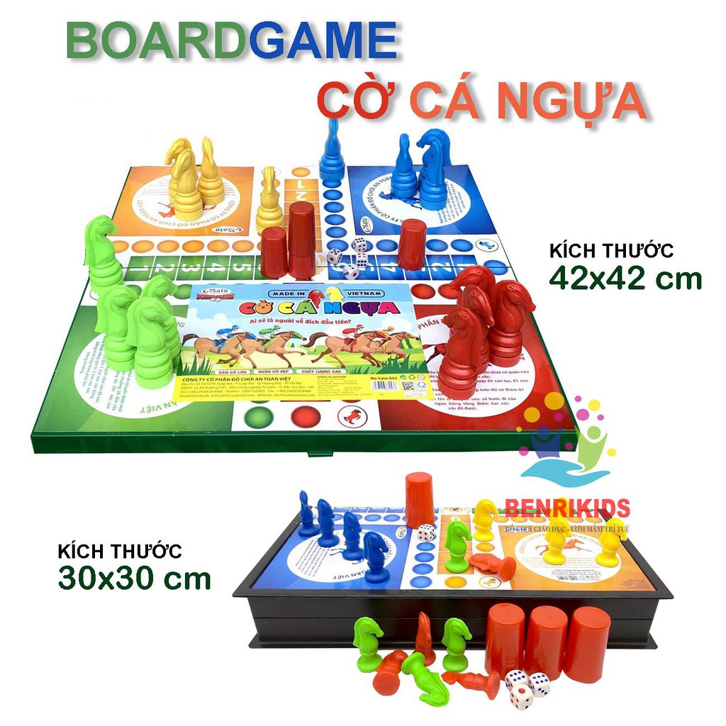 Cờ Cá Ngựa Sato Hàng Việt Nam Có Hộp Đựng Loại Đẹp