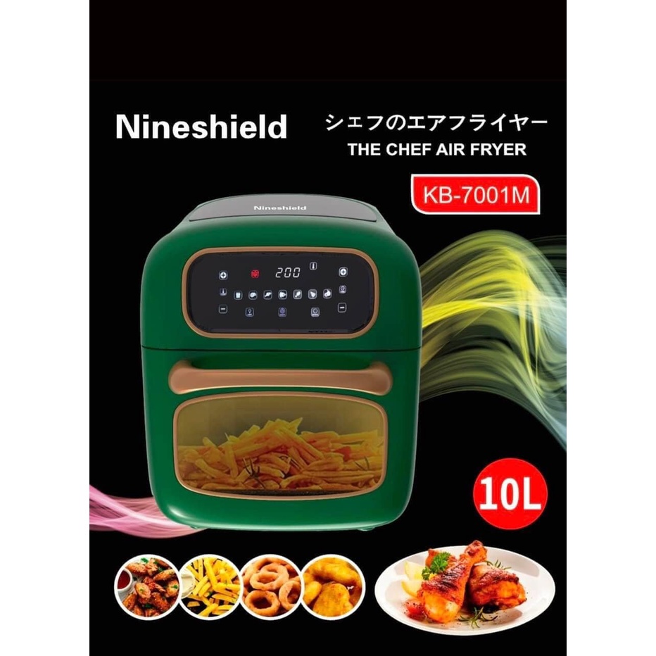 Nồi chiên không dầu Nineshield 10l KB-7001M