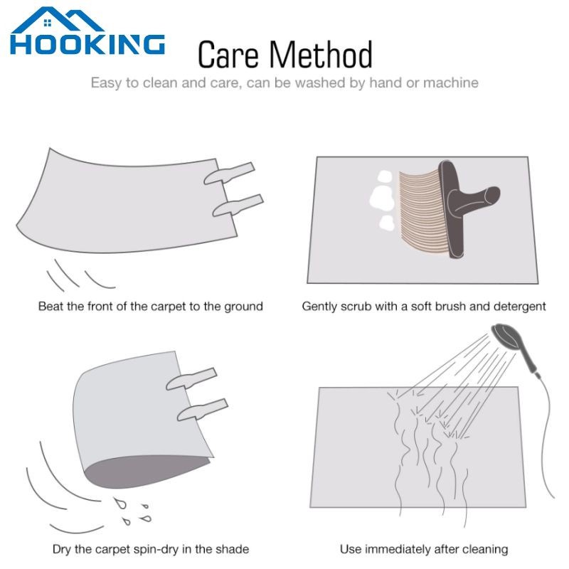 Thảm Lông Xù Màu Gradient Dùng Trang Trí Phòng Ngủ/Phòng Khách