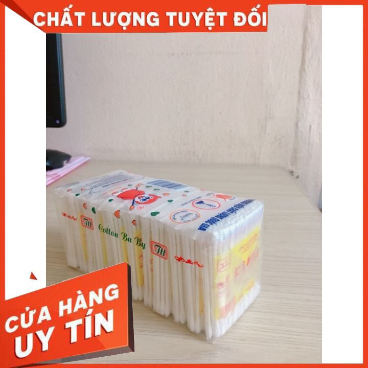 Sỉ 12 gói Tăm bông ngoáy tai cho bé tăm bông Fanni ngoáy tai cho trẻ sơ sinh