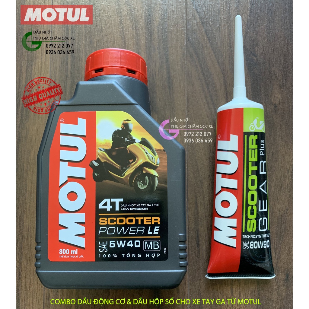 Dầu hộp số xe tay ga Motul Scooter Gear Plus 80W-90 tuýp 120ml