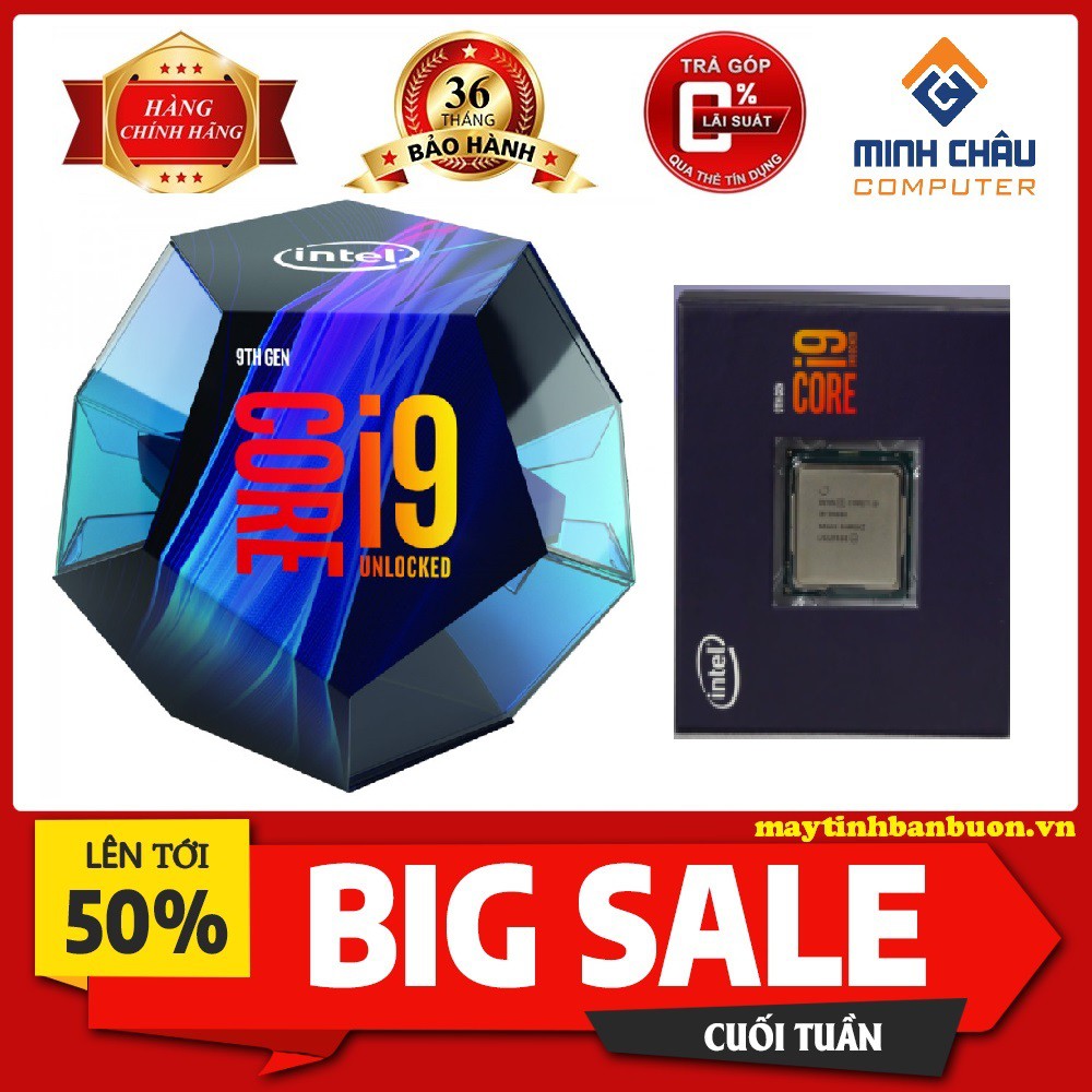 Chíp vi xử lý CPU Intel Core i9-9900K (3.6 Upto 5.0GHz/ 8C16T/ 16MB/ Coffee Lake) - BH 36TH ONLINE INTEL | WebRaoVat - webraovat.net.vn