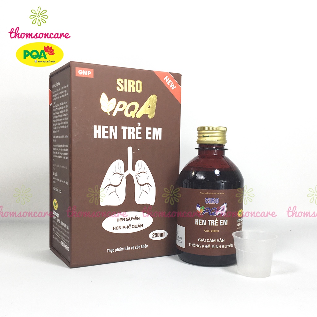 Siro PQA - hỗ trợ giảm hen cho bé
