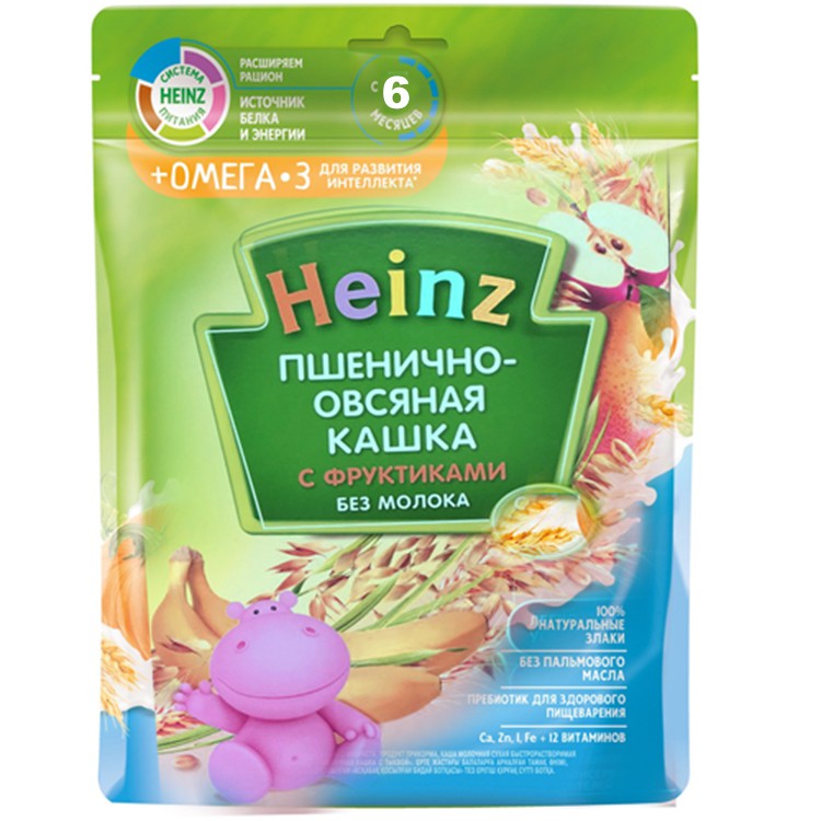 Bột ăn dặm Heinz nga vị lúa mạch, táo, chuối, lê gói 250g