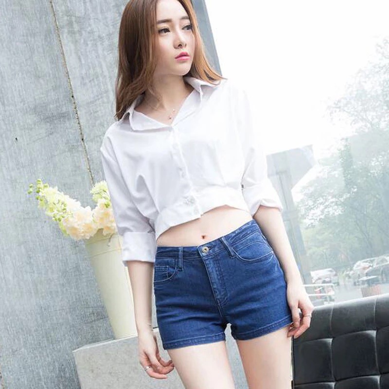 [SIZE ĐẠI] QUẦN SHORT JEAN NỮ BIG SIZE LƯNG CAO CO DÃN SIÊU MẠNH 2631