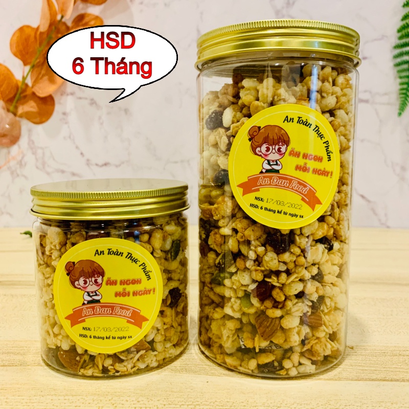 Ngũ Cốc Trái Cây Hạnh Nhân Phô Mai [ Nhập Khẩu Úc ] Hũ 500G Cao Cấp Dinh Dưỡng Giảm Cân Ăn Kiêng Healthy Nguyên Chất