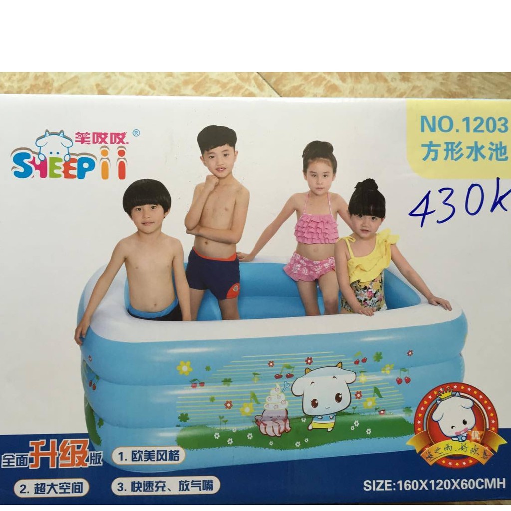 Bể 1,6m 3 Tầng cao 60cm Đáy Phồng chống chơn ( 1,6m*1,2m*60cm )