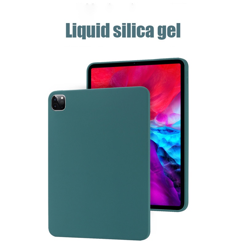 Ốp Máy Tính Bảng Silicone Dẻo Màu Trơn Cho Apple Ipad Pro 11 2020 2021 2022 Air 5 / 4 Ipad Mini 6 10 2 7 / 8 / 9th