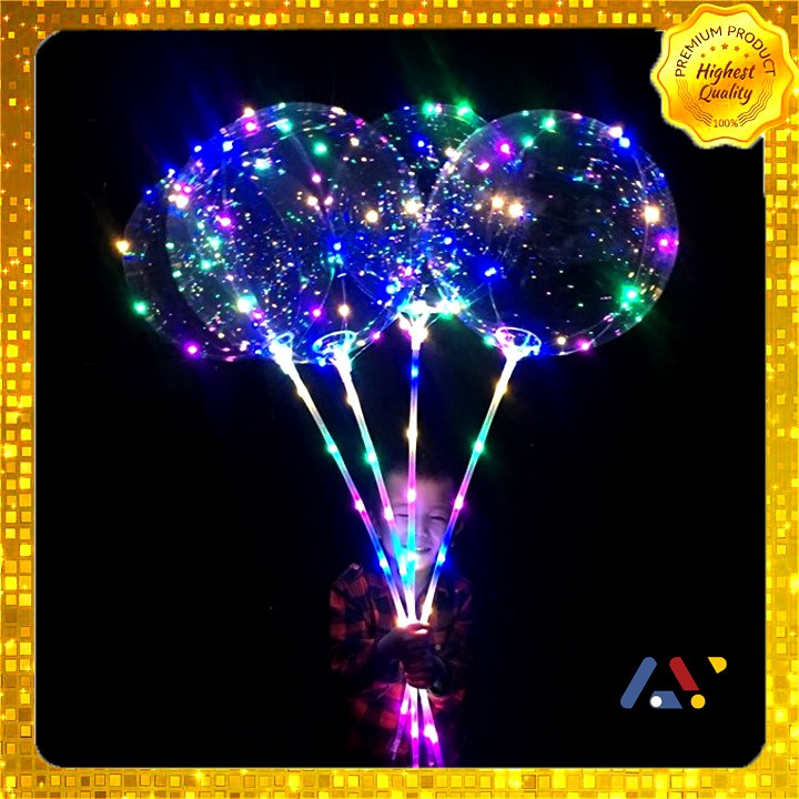 Bóng Galaxy tặng Đèn  Led+ Gậy + Pin (hàng loại 1 siêu dày, siêu an toàn)  [ GIÁ HỦY DIỆT ]