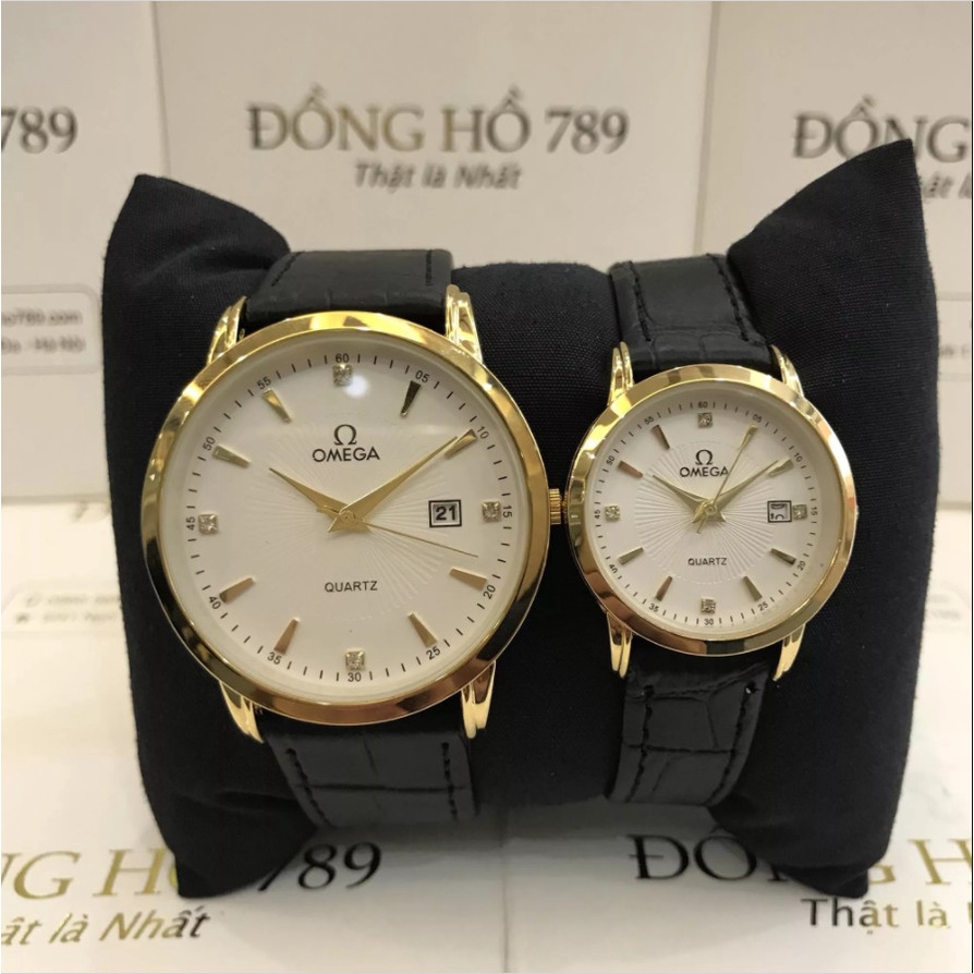 Đồng hồ thời trang nam nữ OmeGa dây da mềm mại , sang trọng , dành cho giới trẻ