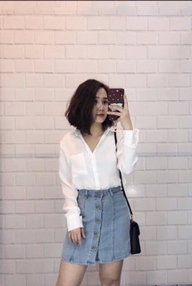 Sơ mi lụa đũi Hàn