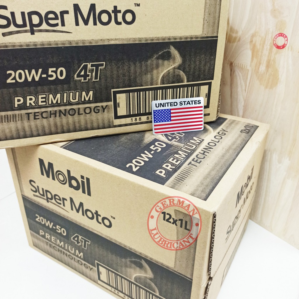 Dầu Mobil Super Moto 20w50 dạng thùng