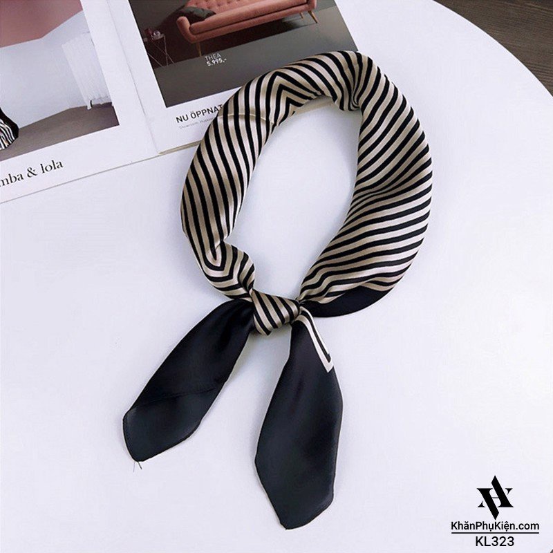Khăn bandana quấn làm áo Blackpink cao cấp 70 70x70cm turban lụa vuông quàng cổ quấn tóc nữ đẹp