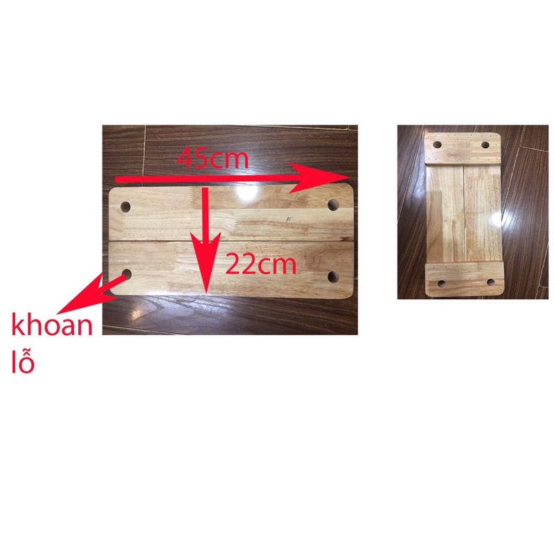 Tấm ghế xích đu gỗ