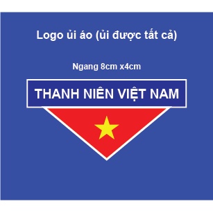 Logo THANH NIÊN VIỆT NAM - ủi áo thun ,nón mũ, áo khoác.