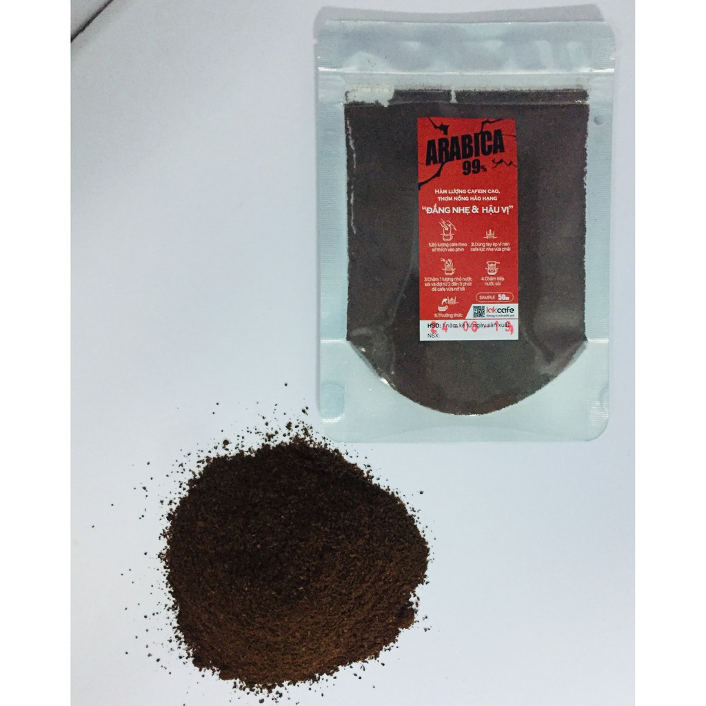 100gr Cafe Bột Arabica Nguyên Chất - Lakcafe Với Bí Quyết Nông Dân Dak Nông - Cafein Cao, Thơm Nồng, Đắng Nhẹ & Hậu Vị | BigBuy360 - bigbuy360.vn