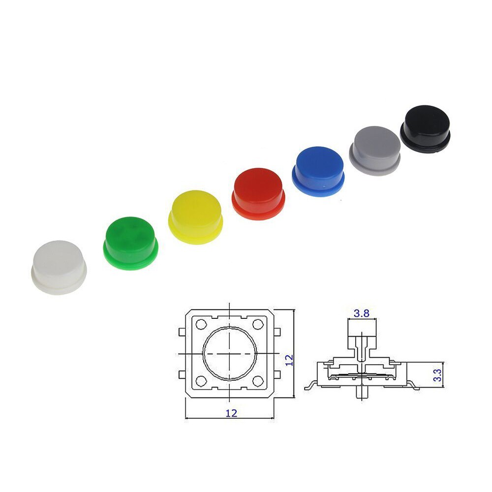 Gói 5 Mũ nút nhấn 12*12*7.3 loại tròn A24
