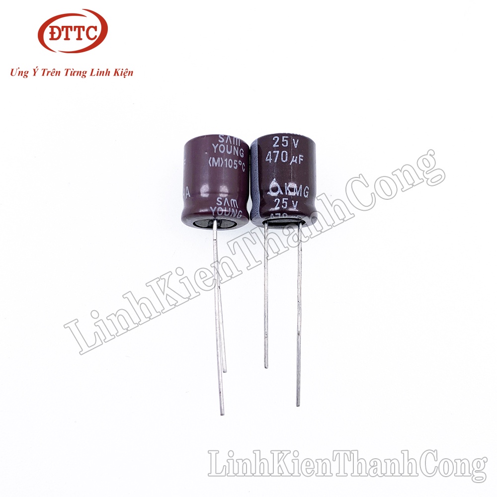 Tụ Hóa SAMWHA 470uF 25V (10x13mm)