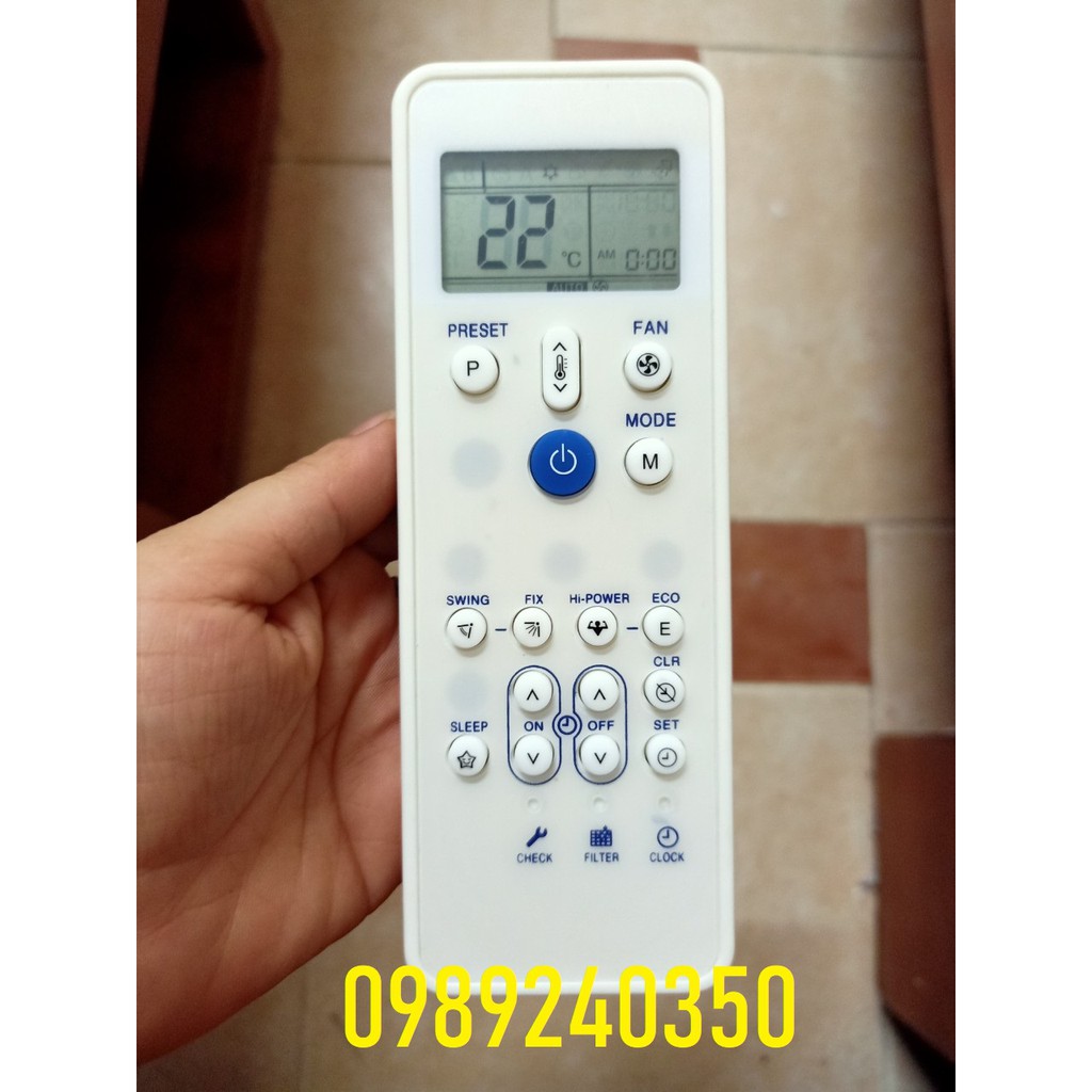 Điều khiển remote điều hòa máy lạnh Carrier